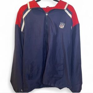 NFL Red and Navy Zippered Jacket